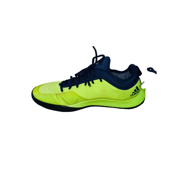 Adidas Mens Defiant Generation Tennis Running Shoes 12 Electric Yellow Navy - Picture 10 of 16